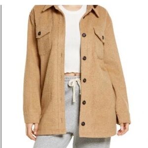 Thread & Supply Shirt Jacket in Camel